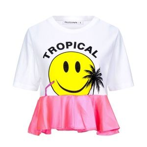 Filles A Papa Smiley Tee